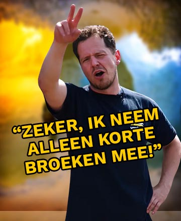 In de korte broek naar Lapland