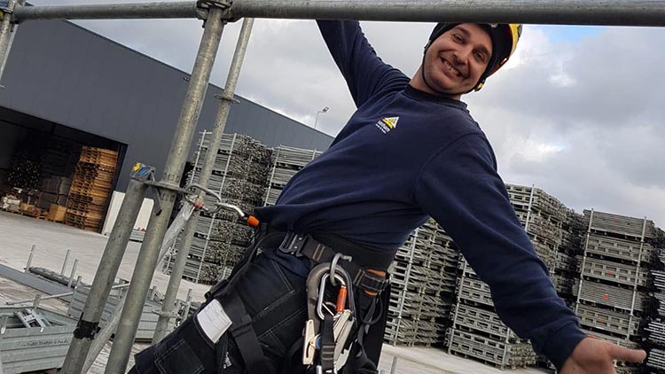 Balasz in de steiger