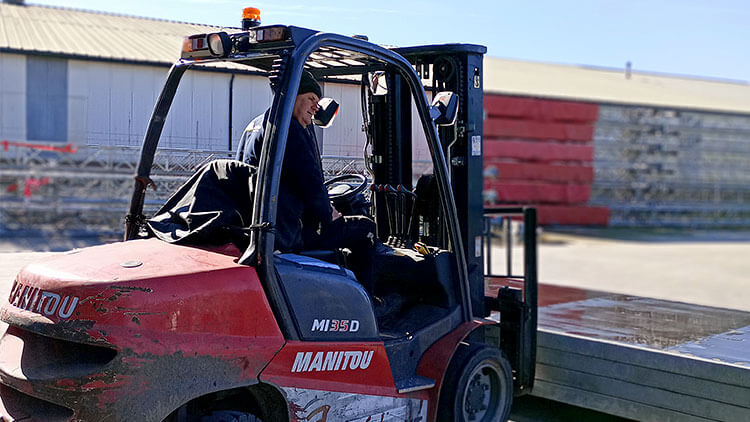 harrie laden lossen heftruck